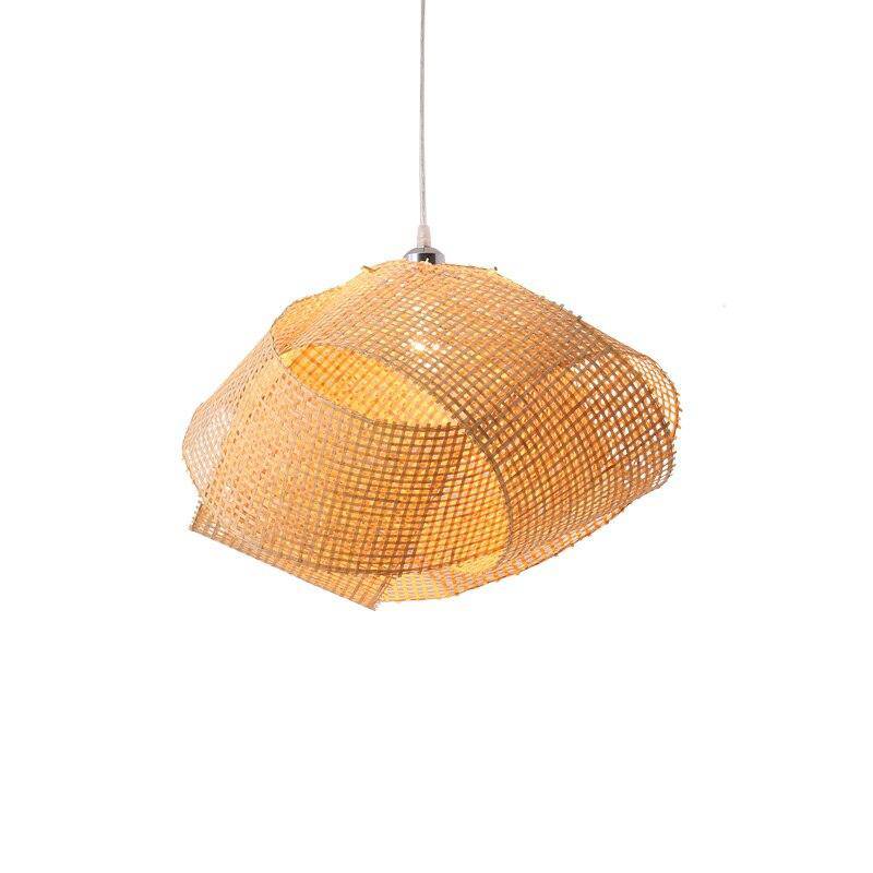 Lustre design nuage entrelacée en bambou Tatami