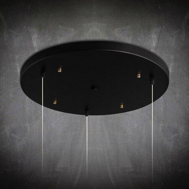 Suspension design à LED en verre et cage dorées - vue 9 sur 21
