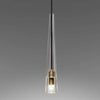Suspension design cône en verre cristal à LED Luxury