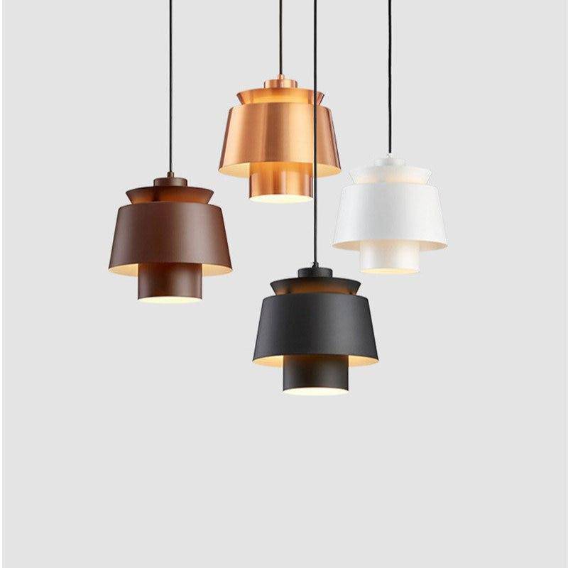 pendant light LED design in colored metal Bar