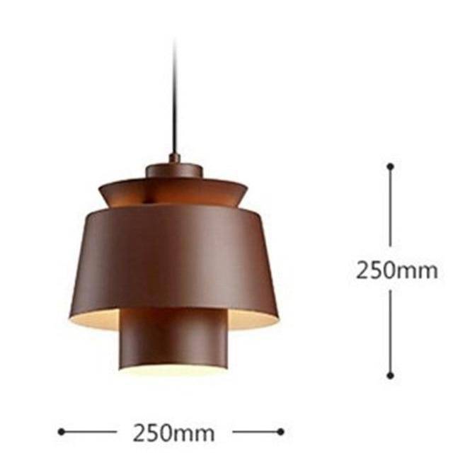 pendant light LED design in colored metal Bar