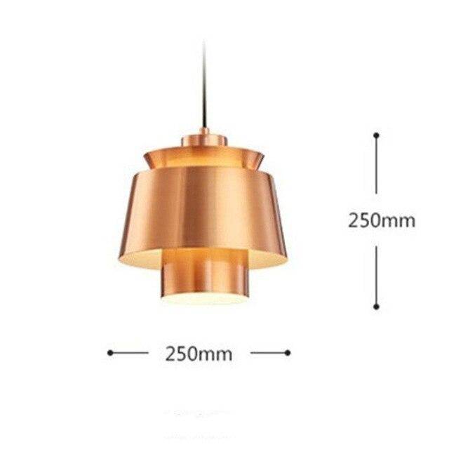 pendant light LED design in colored metal Bar