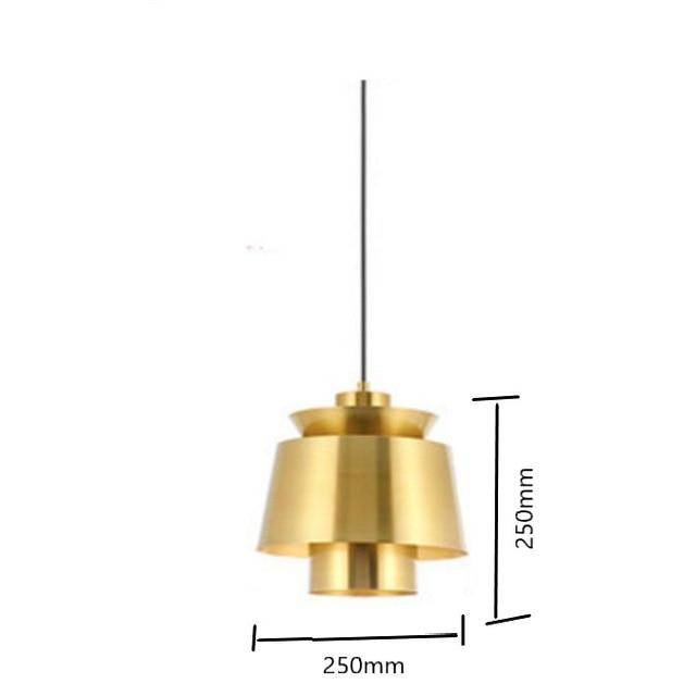 pendant light LED design in colored metal Bar