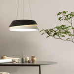 Lustre LED design moderne noir et blanc