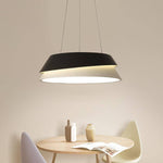 Lustre LED design moderne noir et blanc