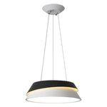 Lustre LED design moderne noir et blanc
