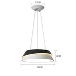 Lustre LED design moderne noir et blanc
