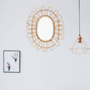 Miroir murale décoratif arrondi style Sun Décor