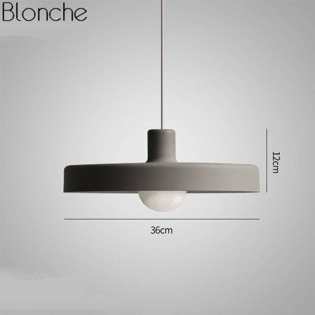 Lámpara de suspensión design Loft metal plano LED