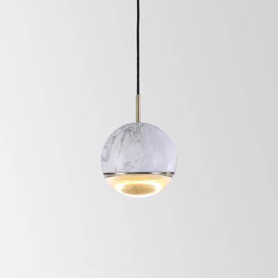 pendant light design LED ball style marble colored Art