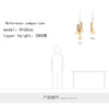 Suspension design à LED doré avec boules Brass
