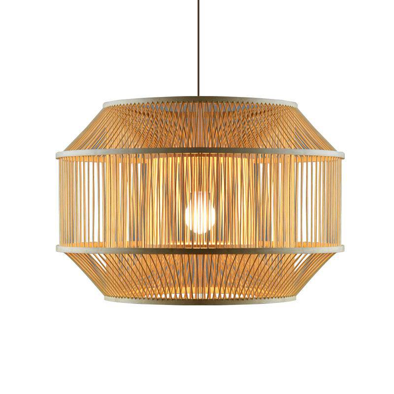 Suspension design cage en bambou Zen - vue 5 sur 4