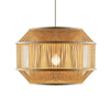 Suspension design cage en bambou Zen