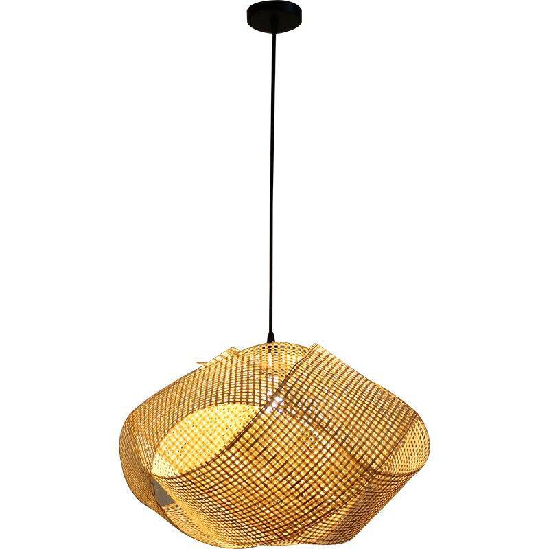 pendant light intertwined bamboo design Personality