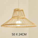 Suspension cage en bambou Geometric A