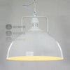 Suspension industrielle LED avec abat-jour arrondi en métal