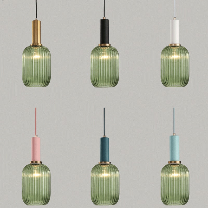 pendant light LED design with lampshade Belly glass