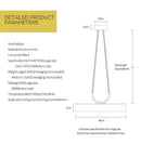 Suspension design à LED cylindrique moderne
