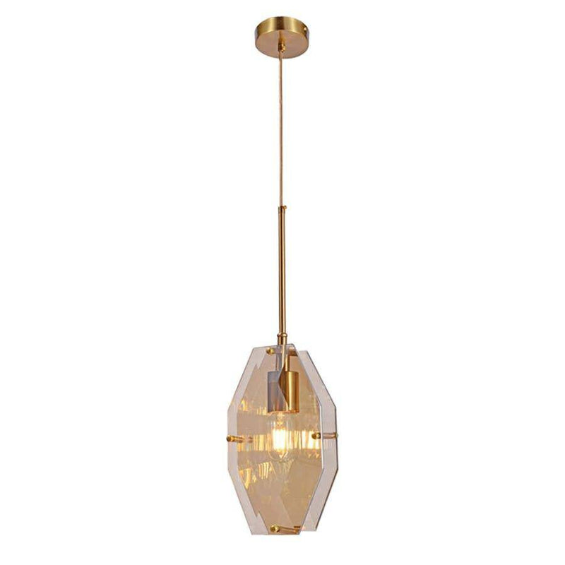 pendant light Geometrically shaped LED design in Luxury glass