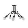 Plafonnier design LED en métal avec plusieurs points lumineux