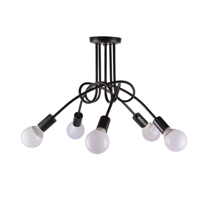 Plafonnier design LED en métal avec plusieurs points lumineux