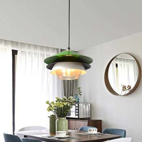 pendant light modern LED with lampshade colored aluminum Creative