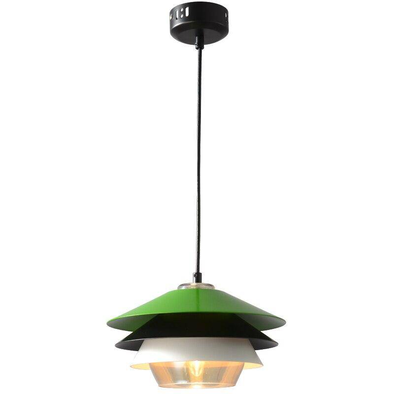 Lámpara de suspensión LED moderno con pantalla de aluminio de color Creative