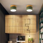 Spotlight modern LED wood and metal coloured Allan