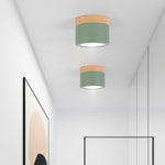 Spotlight modern LED wood and metal coloured Allan