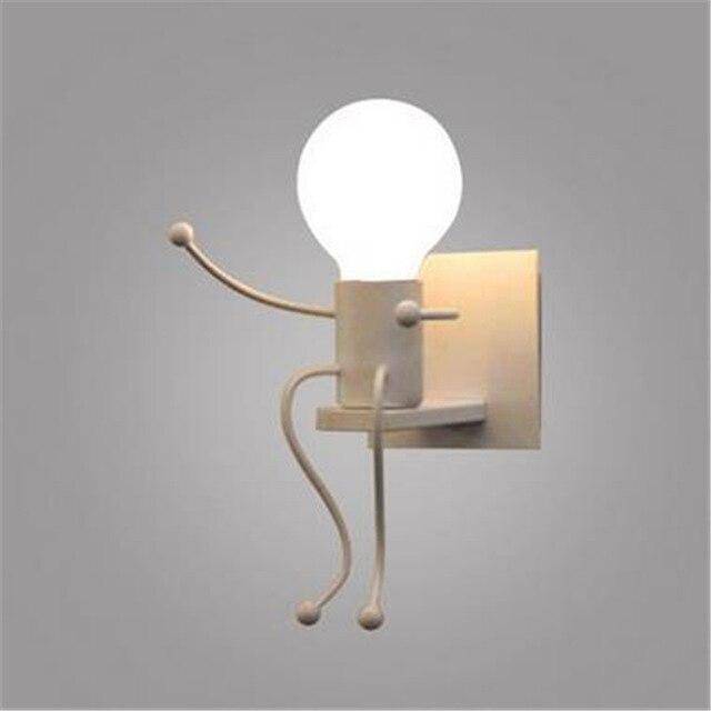 wall lamp design in the shape of a 3D man (various colours)