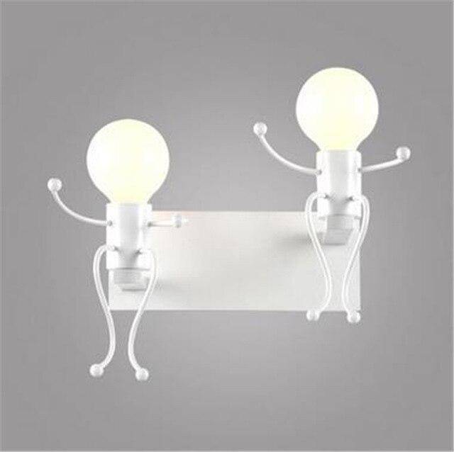 wall lamp design in the shape of a 3D man (various colours)