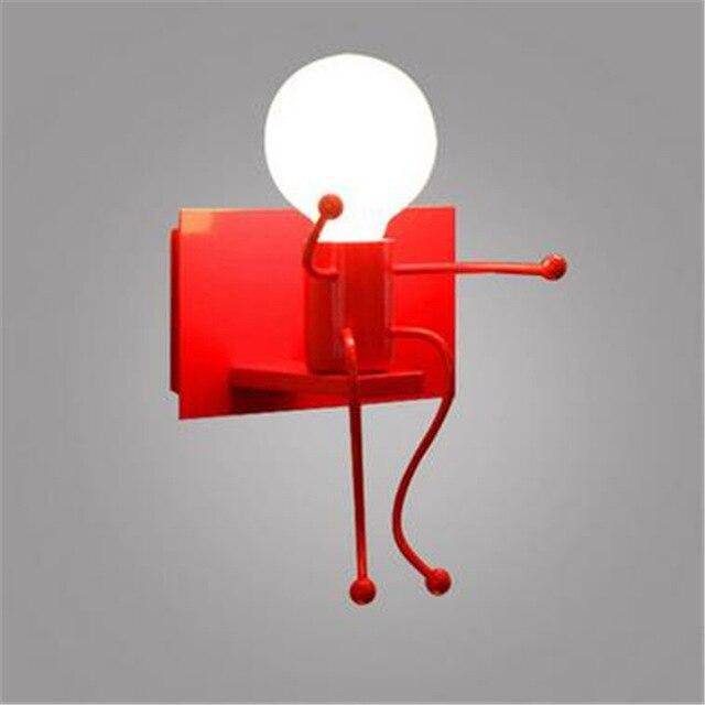 wall lamp design in the shape of a 3D man (various colours)