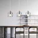 Suspension à LED avec cage en métal Modern