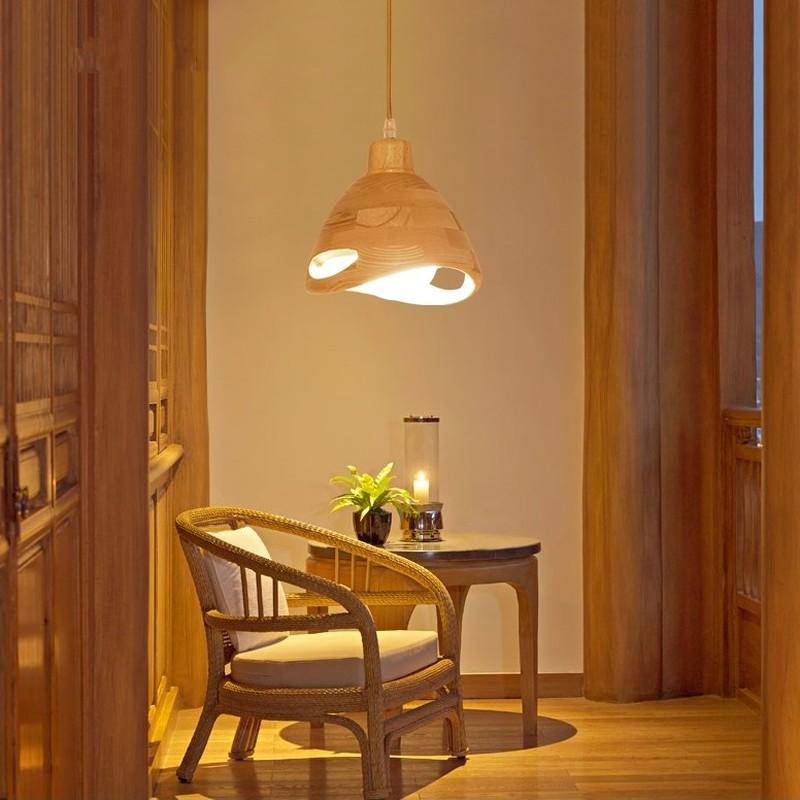 pendant light Wooden design Japanese style bar
