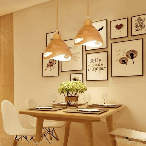 pendant light Wooden design Japanese style bar