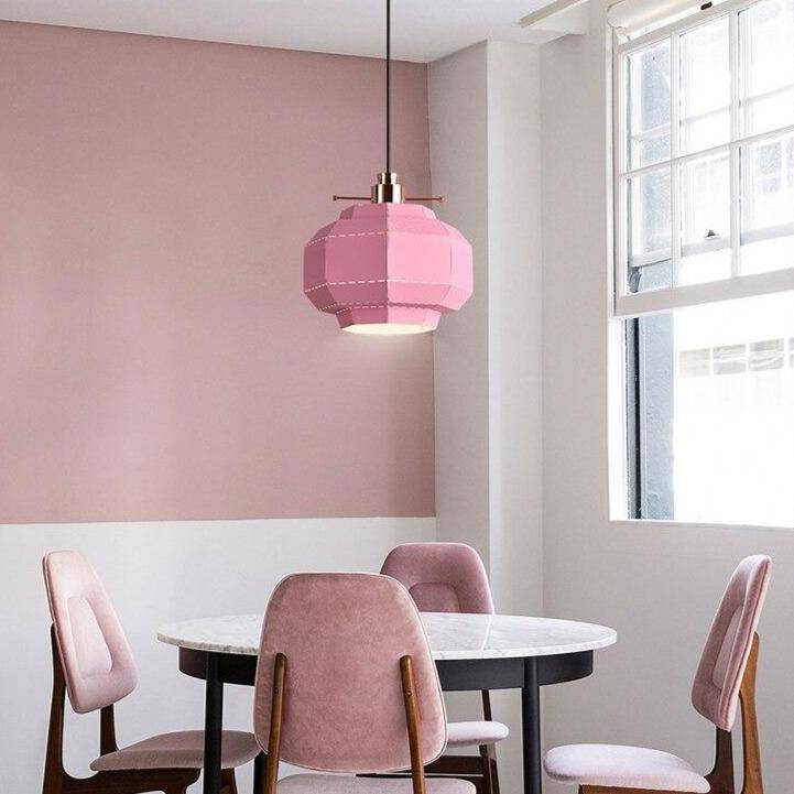 pendant light Scandinavian style colored metal LED design