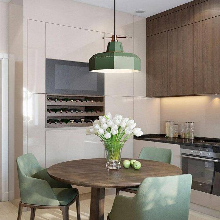 pendant light Scandinavian style colored metal LED design