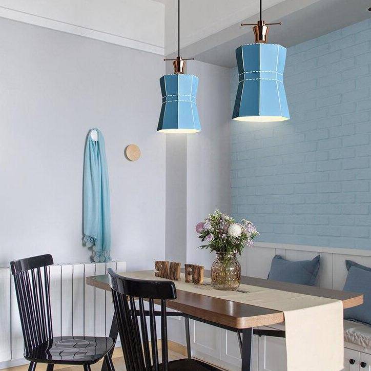 pendant light Scandinavian style colored metal LED design