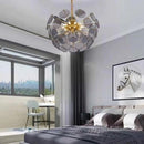 Lustre moderne en forme de dent de lion en verre Nahia