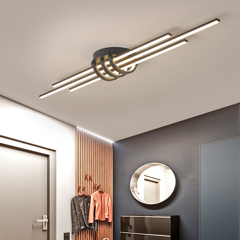 Plafonnier design LED avec 3 barres lumineuses Arden