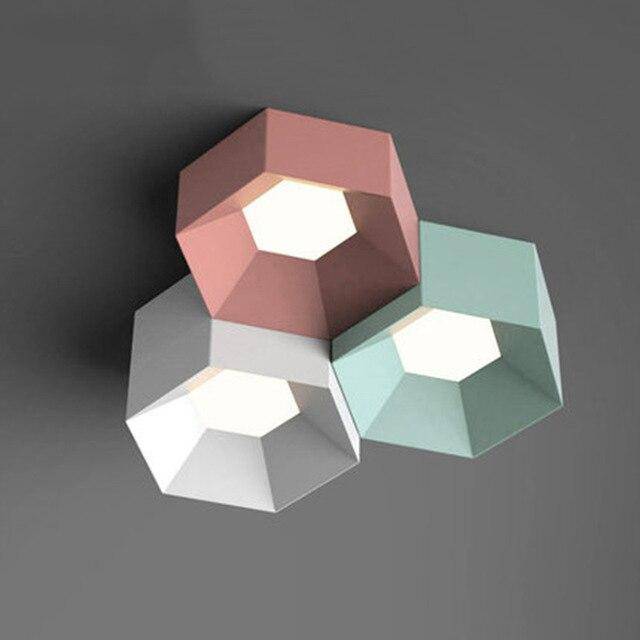 Lámpara de techo design con LEDs geométricos en colores Art