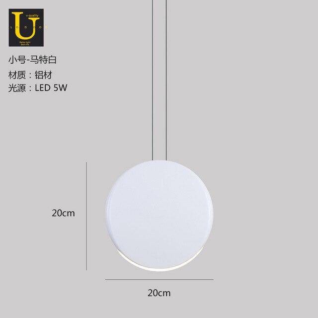 pendant light round aluminum LED design