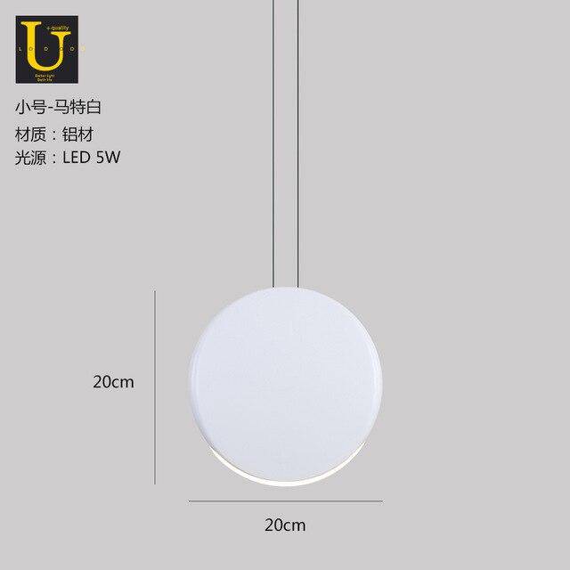 Suspension design ronde en aluminium LED