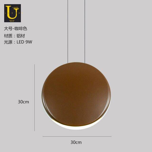 pendant light round aluminum LED design