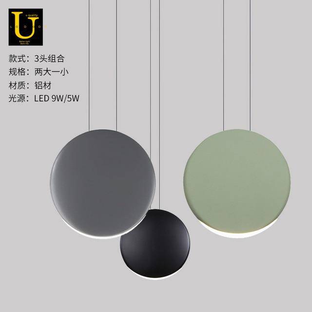 pendant light round aluminum LED design