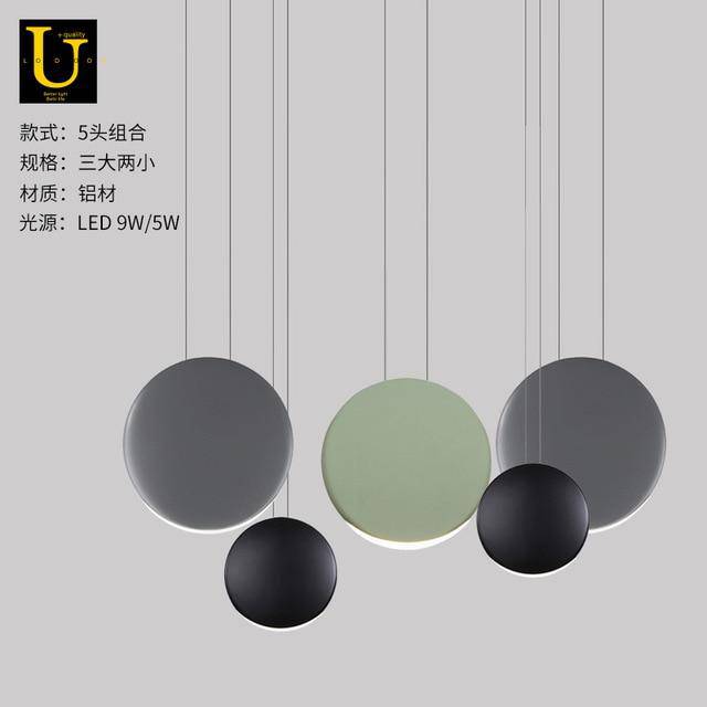 pendant light round aluminum LED design