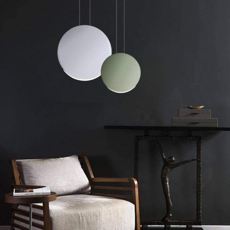 Suspension design ronde en aluminium LED - vue 3 sur 20
