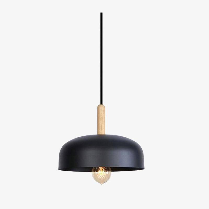 pendant light LED metal design with lampshade Loft rounded