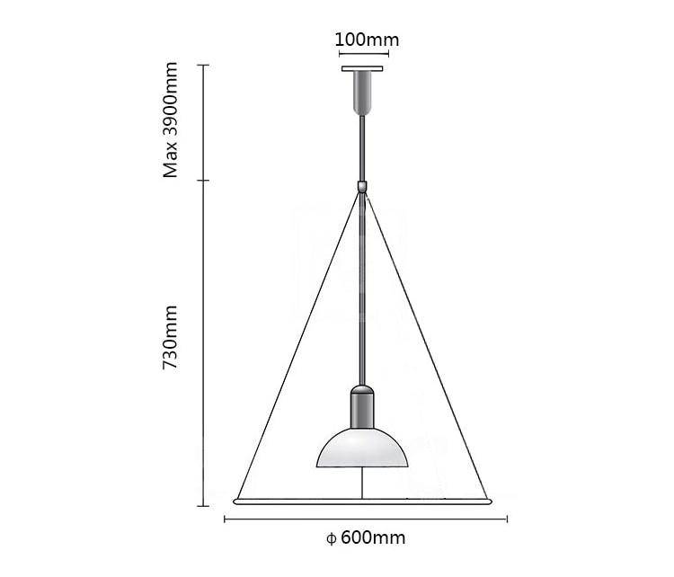 Lámpara de suspensión design LED con disco metálico creativo