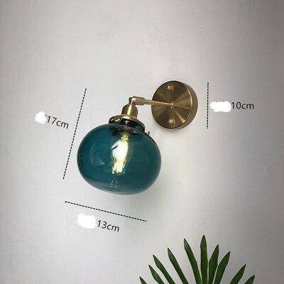 wall lamp LED wall lamp in coloured glass, Jiamen style